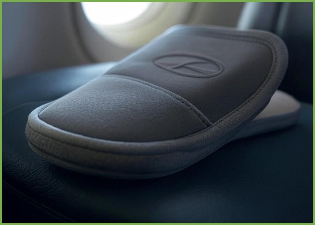 더스푸 여행용 기내용 접이식 슬리퍼 - 이미지 1