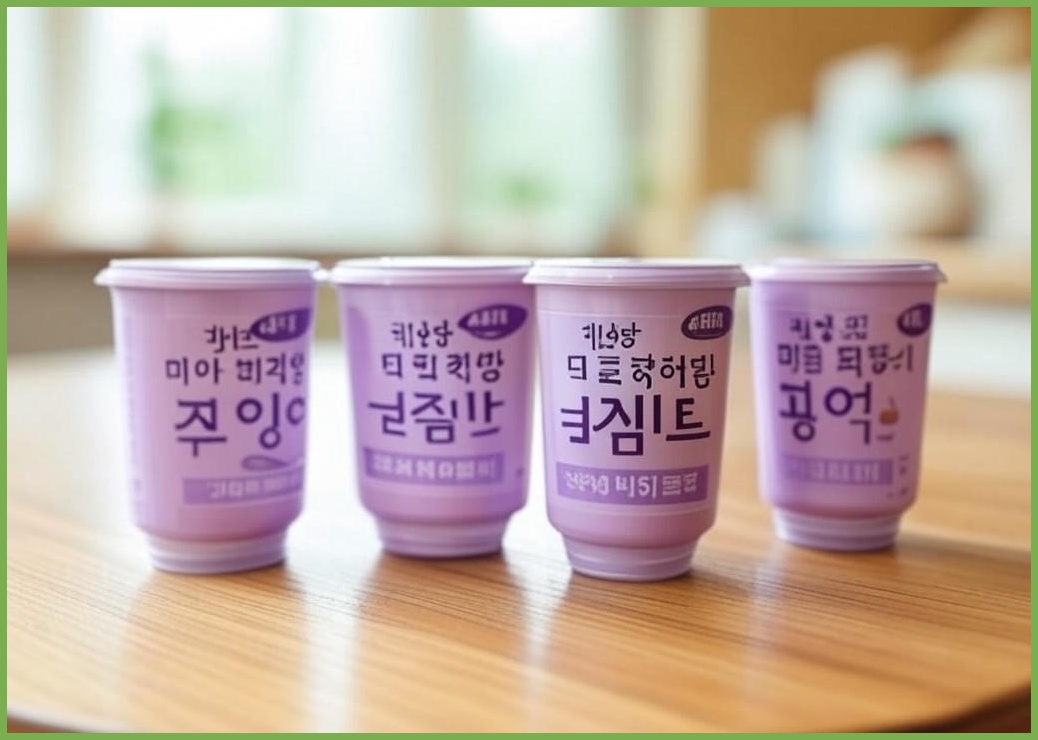 락앤락 리틀럽 디어 혼합캡 원형 이유식 용기, 260ml, 라벤더, 4개 - 이미지 1