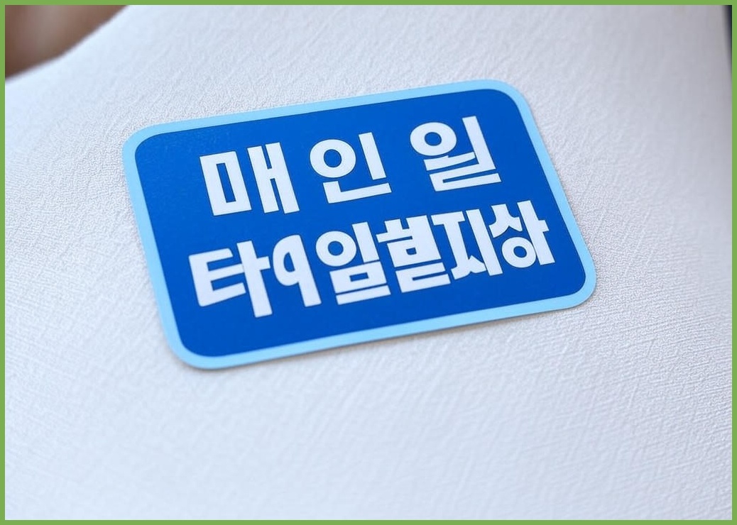 [마인드플레이] MBTI 스티커명찰 단체활동 옷에 붙이는 방수코팅 이름표 명찰 (30매), 30장, 파랑 - 이미지 1