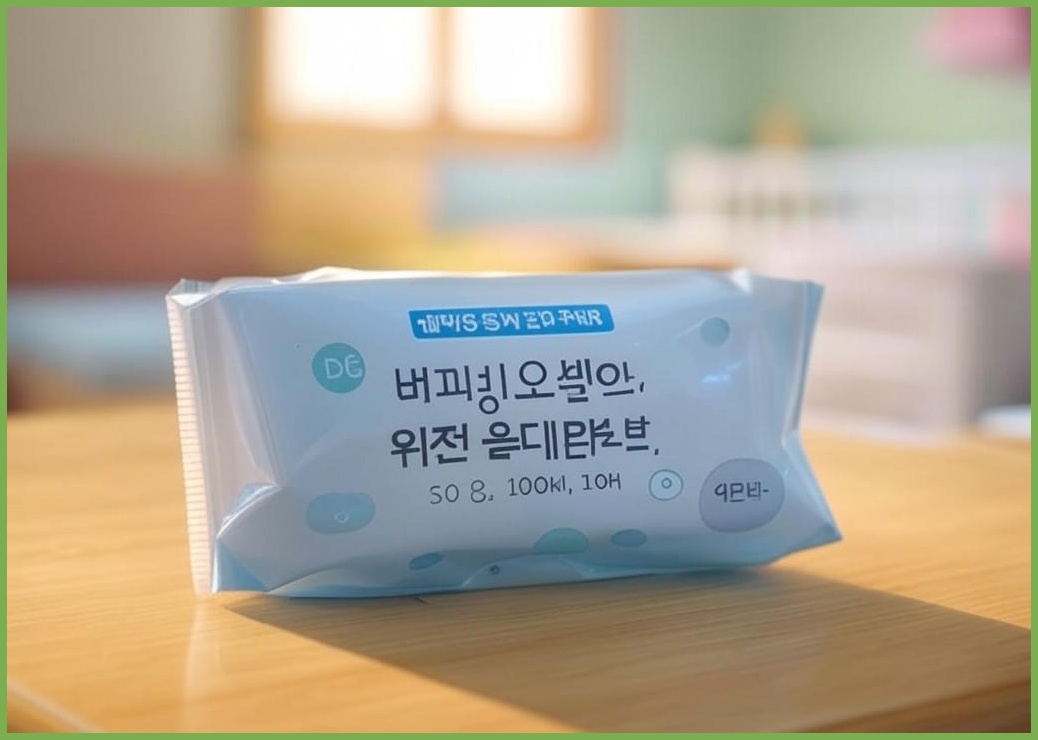 베베숲 유아용 오리진 물티슈 캡형, 50g, 100매, 10개 - 이미지 1