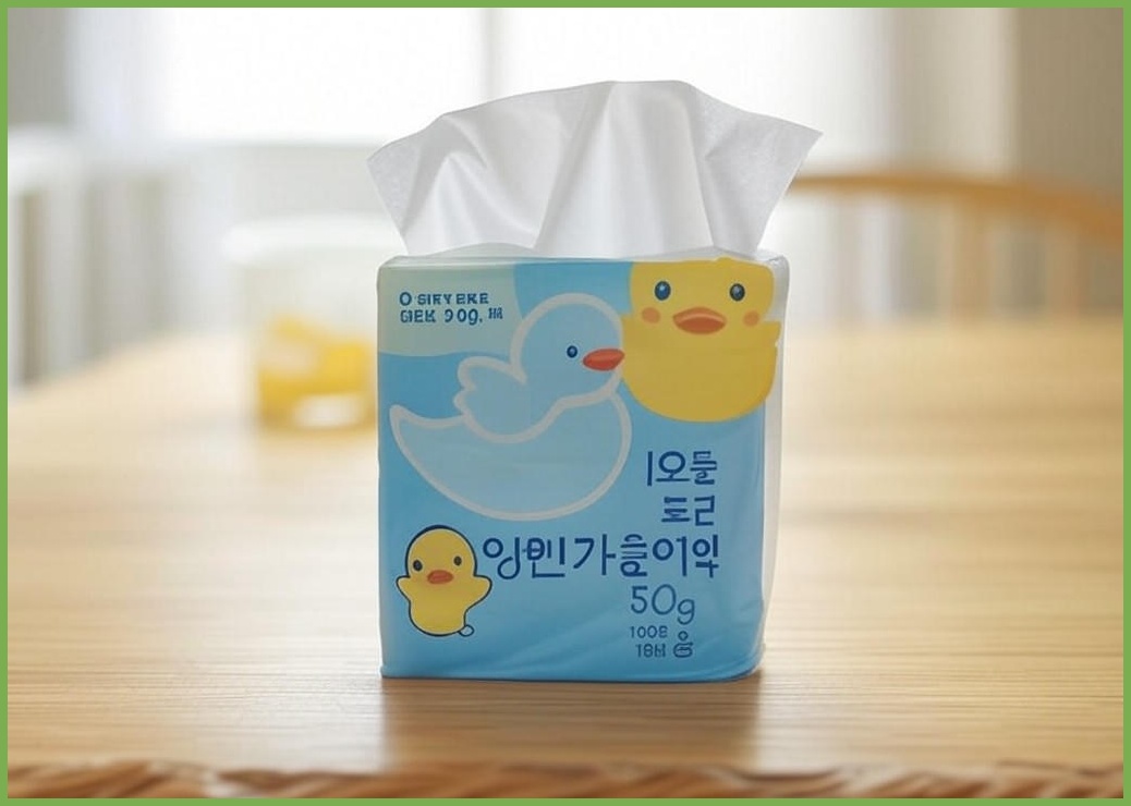 베베숲 유아용 오리진 물티슈 캡형, 50g, 100매, 10개 - 이미지 1