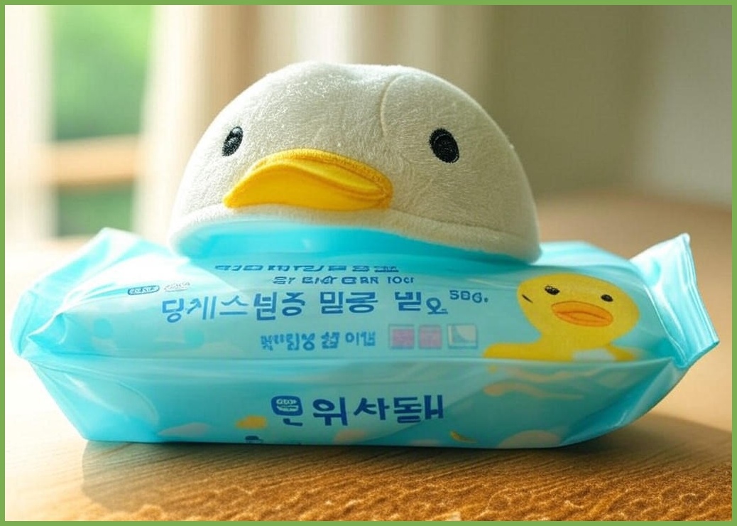 베베숲 유아용 오리진 물티슈 캡형, 50g, 100매, 10개 - 이미지 2
