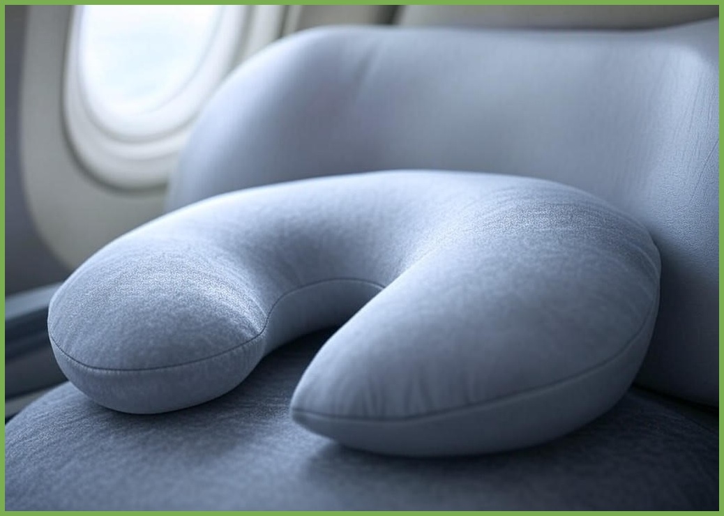 실버채 기내용 여행용 목베개 - 이미지 1