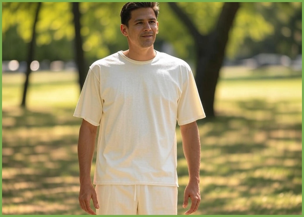 여름철 남성 패션 소매 티셔츠 반바지 세트 편안 시원 넉넉한 사이즈 여유로운 핏 가벼운 소재 외출 실내 트레이닝복 세트 루즈핏 빅사이즈 - 이미지 1