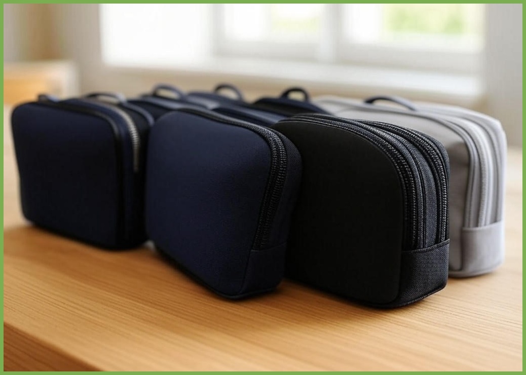 여행용 파우치 6개 여행파우치 세트 고급형 T400 부드럽고주름방지 원단 여행용 옷 파우치 캐리어 정리 파우치 세트 트래블파우치 여행용 옷 압축파우치 정리백 분리 보관 파우치 - 이미지 1