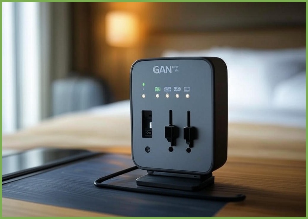 오지렌 미니 고성능  GaN 고속 충전 해외 여행용 멀티 플러그 어댑터 - 이미지 1