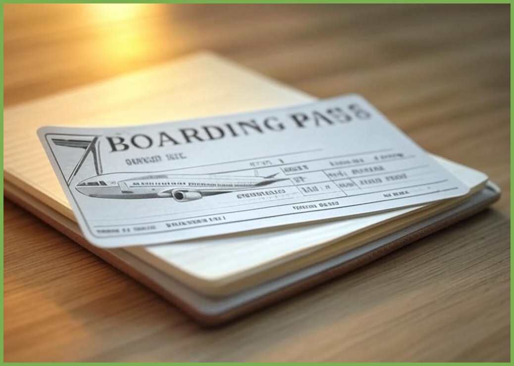 캐리어 장식 스티커 태블릿 노트북 레트로 항공탑승권 - 이미지 1