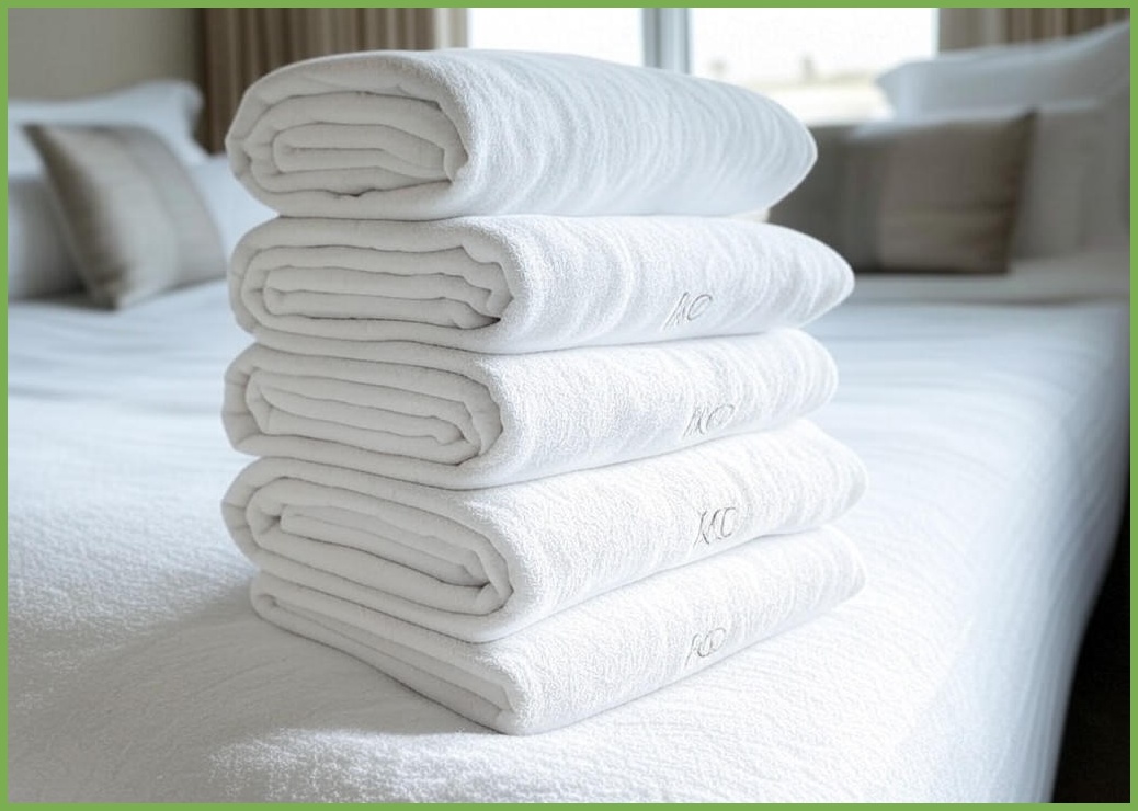 플랫화이트 프리미엄 저자극 부드럽고 두툼한 밤부 호텔수건, 10개, 쿠앤크 - 이미지 1