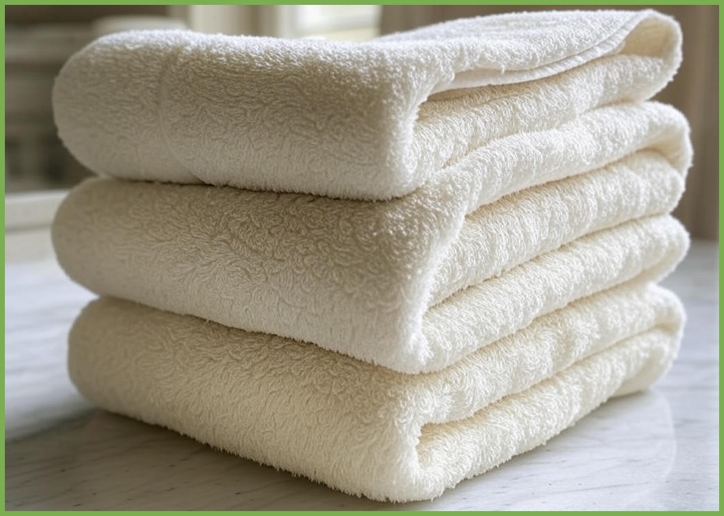 플랫화이트 프리미엄 저자극 부드럽고 두툼한 밤부 호텔수건, 5개, 쿠앤크 - 이미지 1